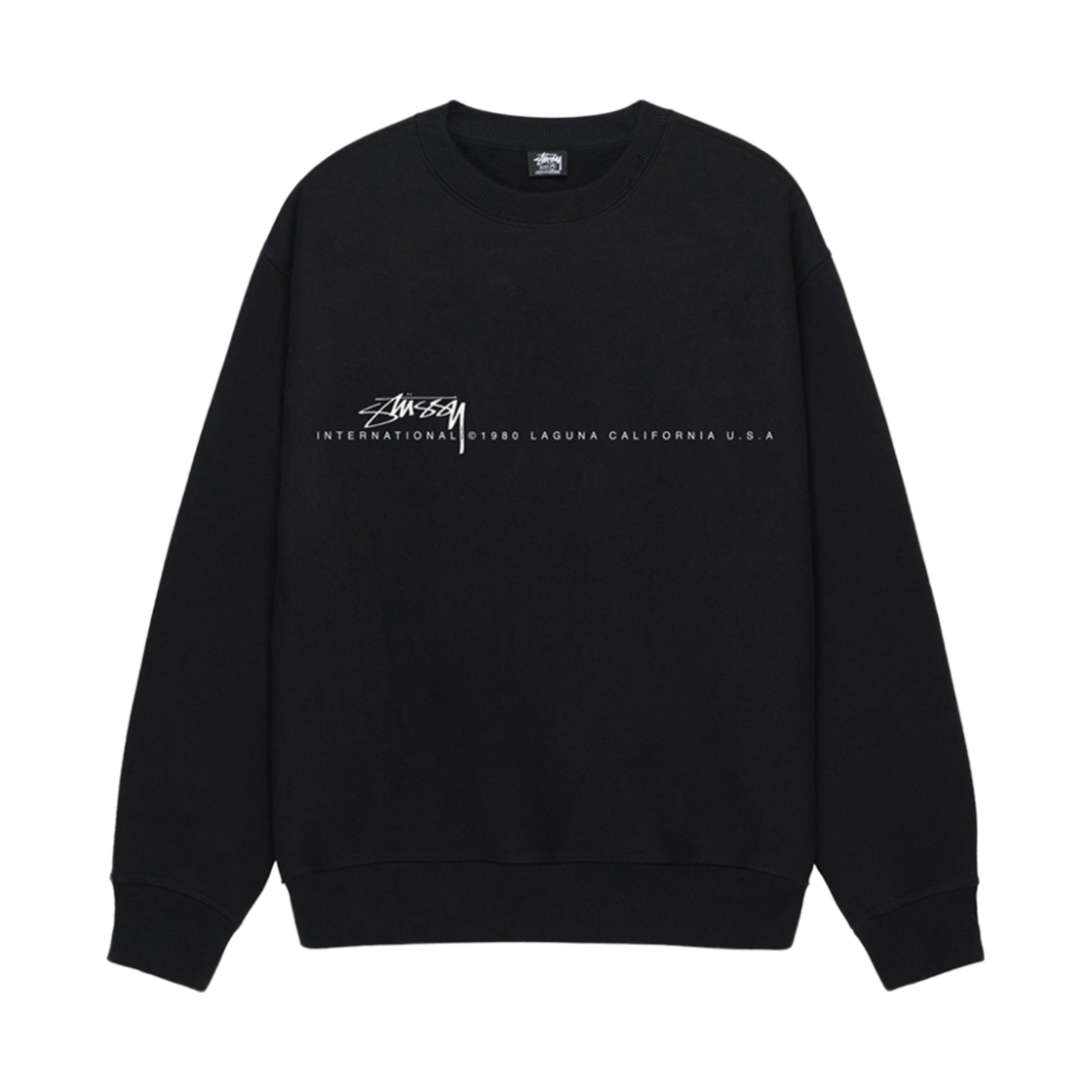 스투시 스무스 80 크루 블랙(Stussy Smooth 80 Crew Black) - 1