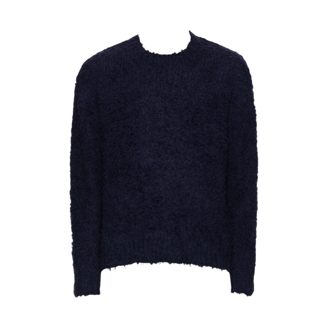 우영미 헤어리 스웨터 네이비 - 23FW