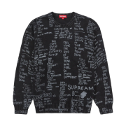Supreme Gonz Poems Sweater Black - 23SS