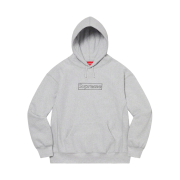 Supreme x Kaws Chalk Logo Hooded Sweatshirt Heather Grey - 21SS