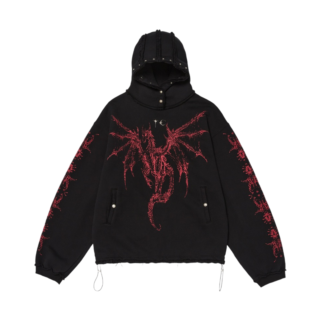 떠그 클럽 드래곤 스터드 후디 블랙