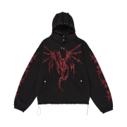 Thug Club Dragon Stud Hoodie Black