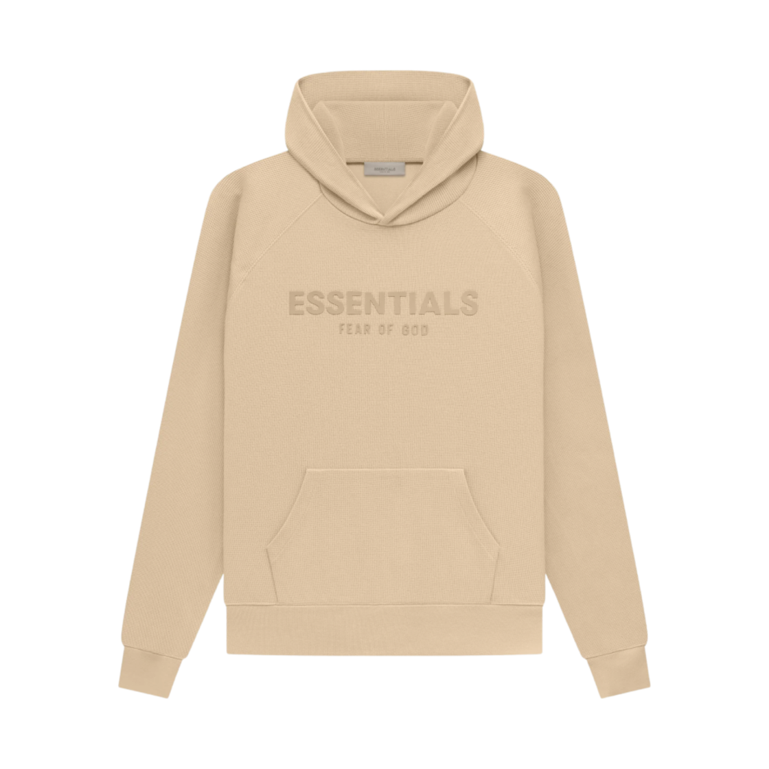 에센셜 와플 래글런 후드 샌드 - 23SS(Essentials Waffle Raglan Hoodie Sand - 23SS) - 1