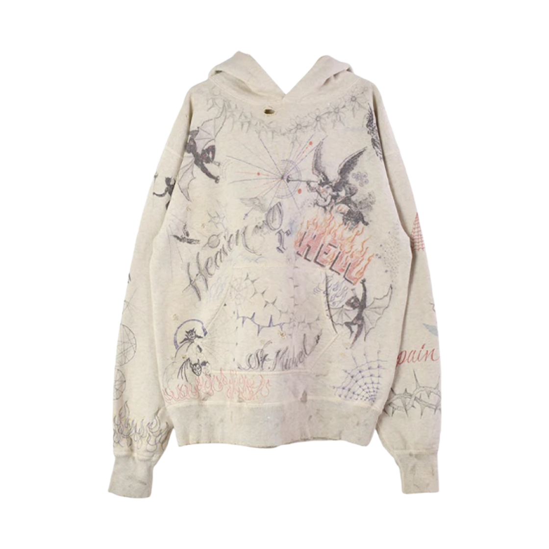세인트 마이클 닥터 우 후드 그레이 - 21AW(Saint Mxxxxxx Dr. Woo Hoodie Gray - 21AW) - 1