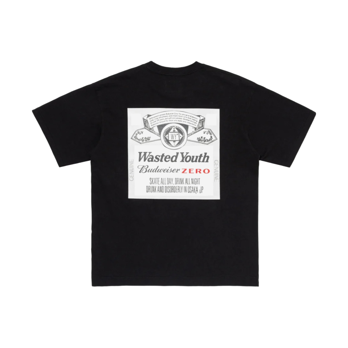 베르디 웨이스티드 유스 버드와이저 제로 티셔츠 블랙