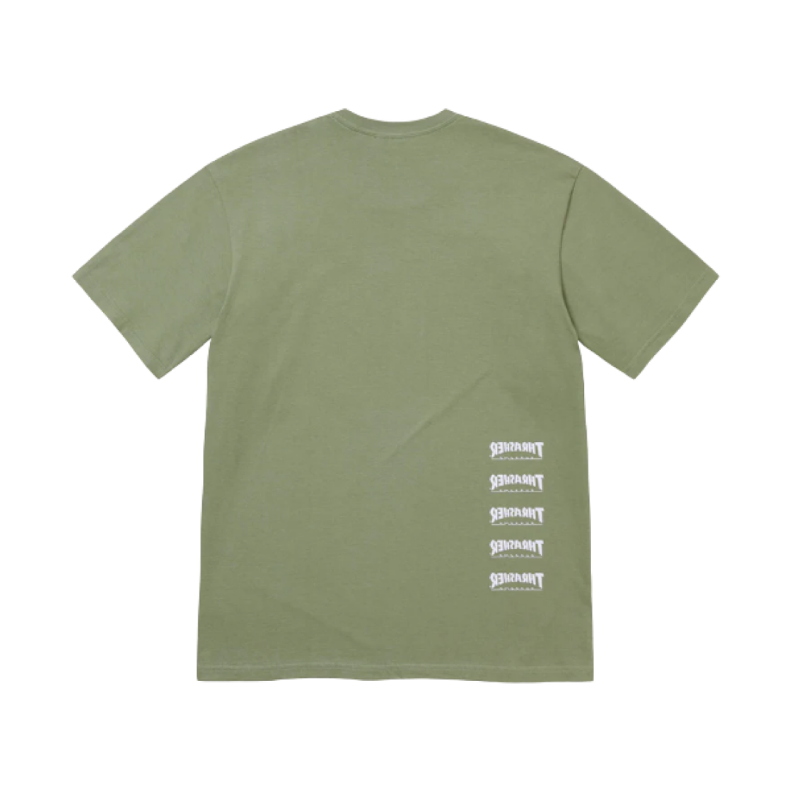 슈프림 x 트레셔 백 테일 티셔츠 라이트 올리브 - 24FW(Supreme x Thrasher Back Tail T-Shirt Light Olive - 24FW) - 2