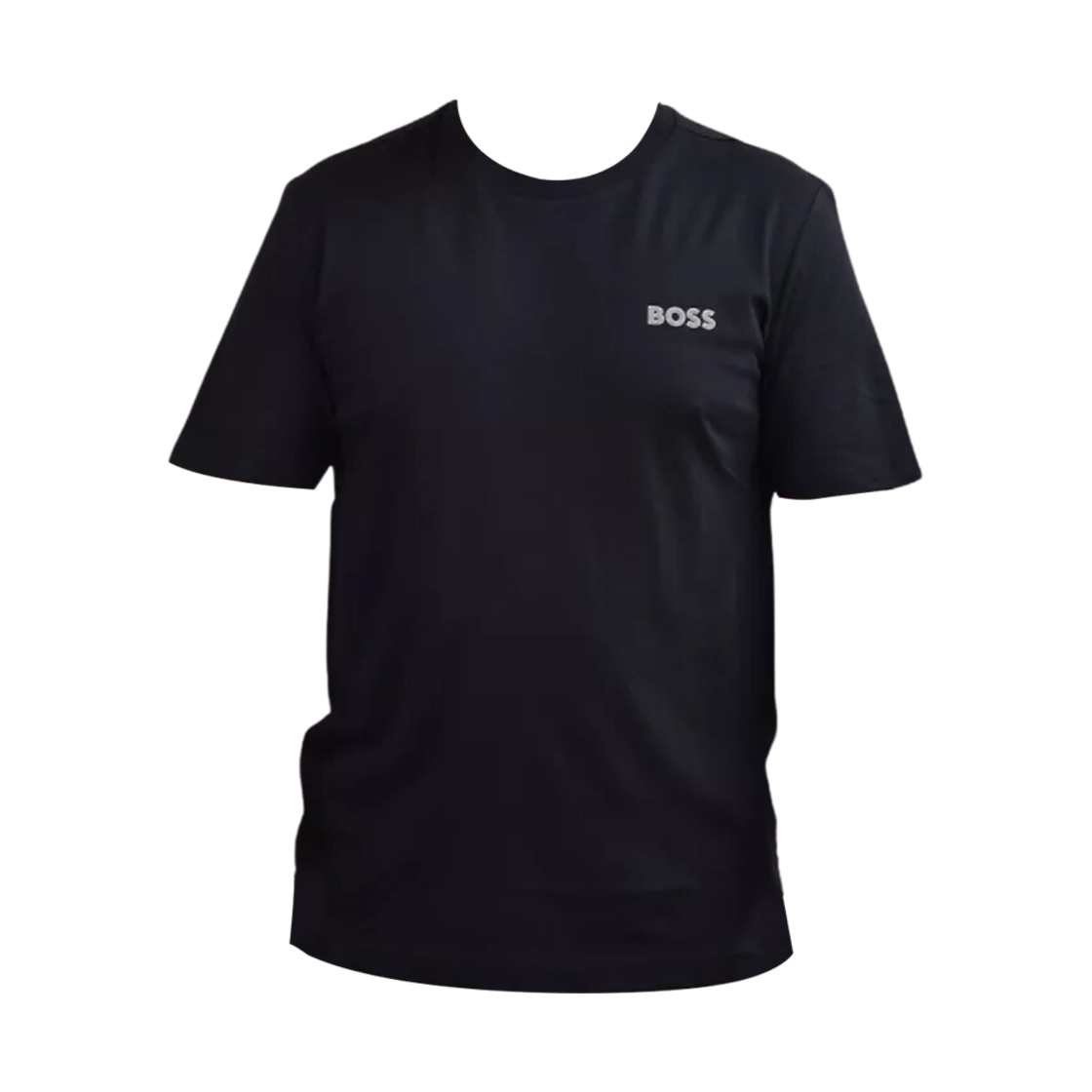 50515620-002 Hugo Boss Cotton Jersey Regular Fit T-Shirt with 3D Mesh Logo Black
