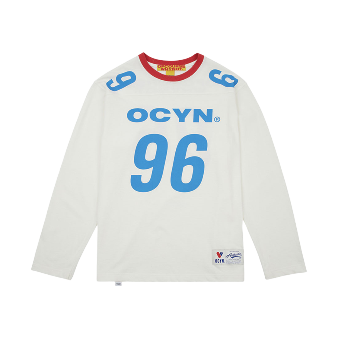 오브콜스와이낫 에브리띵 올라잇 롱슬리브 티셔츠 화이트