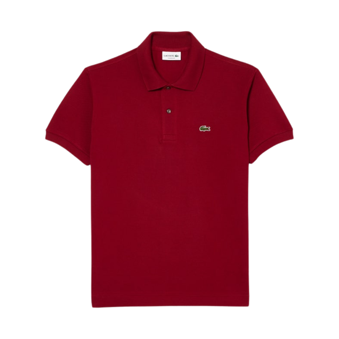 L1212-51-476 Lacoste Original L.12.12 Pique Polo Shirt Bordeaux