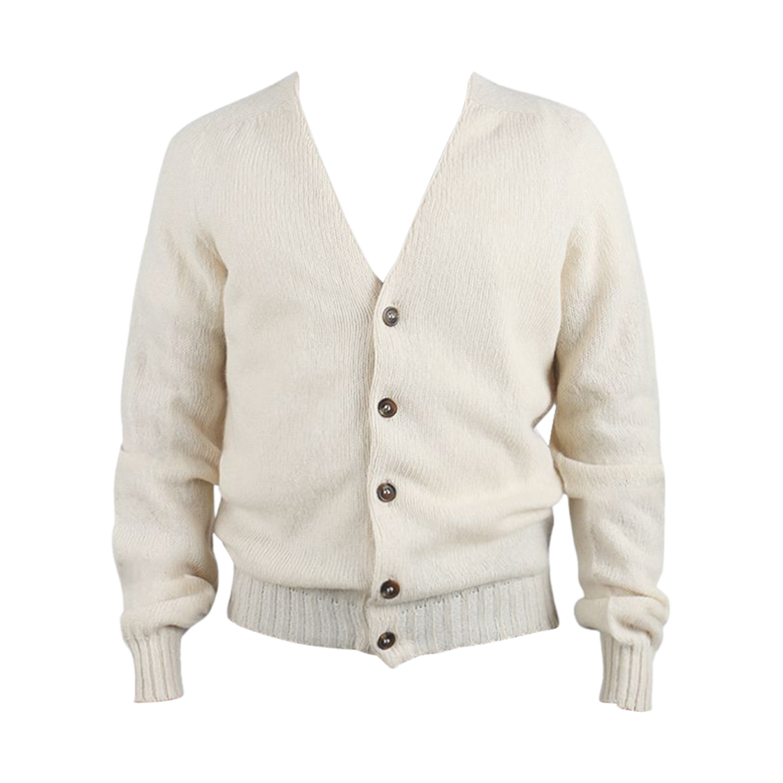 M4824/3V Harley of Scotland Shaggy Dog Wool Cardigan Cream