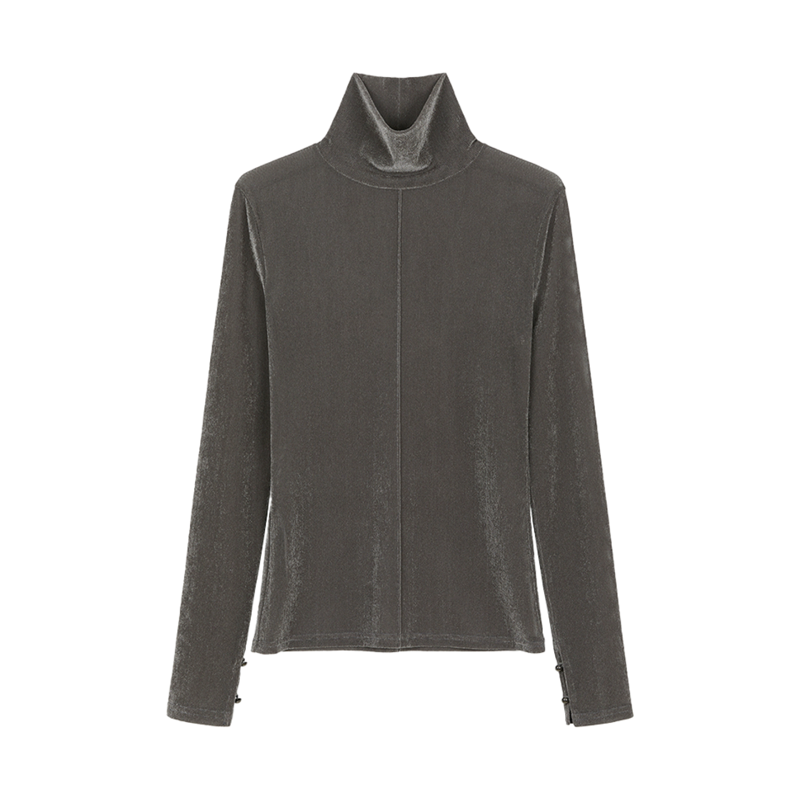 CMSFCTLW02ECHA Current Velvet Mesh Turtle Long Sleeve Chacol