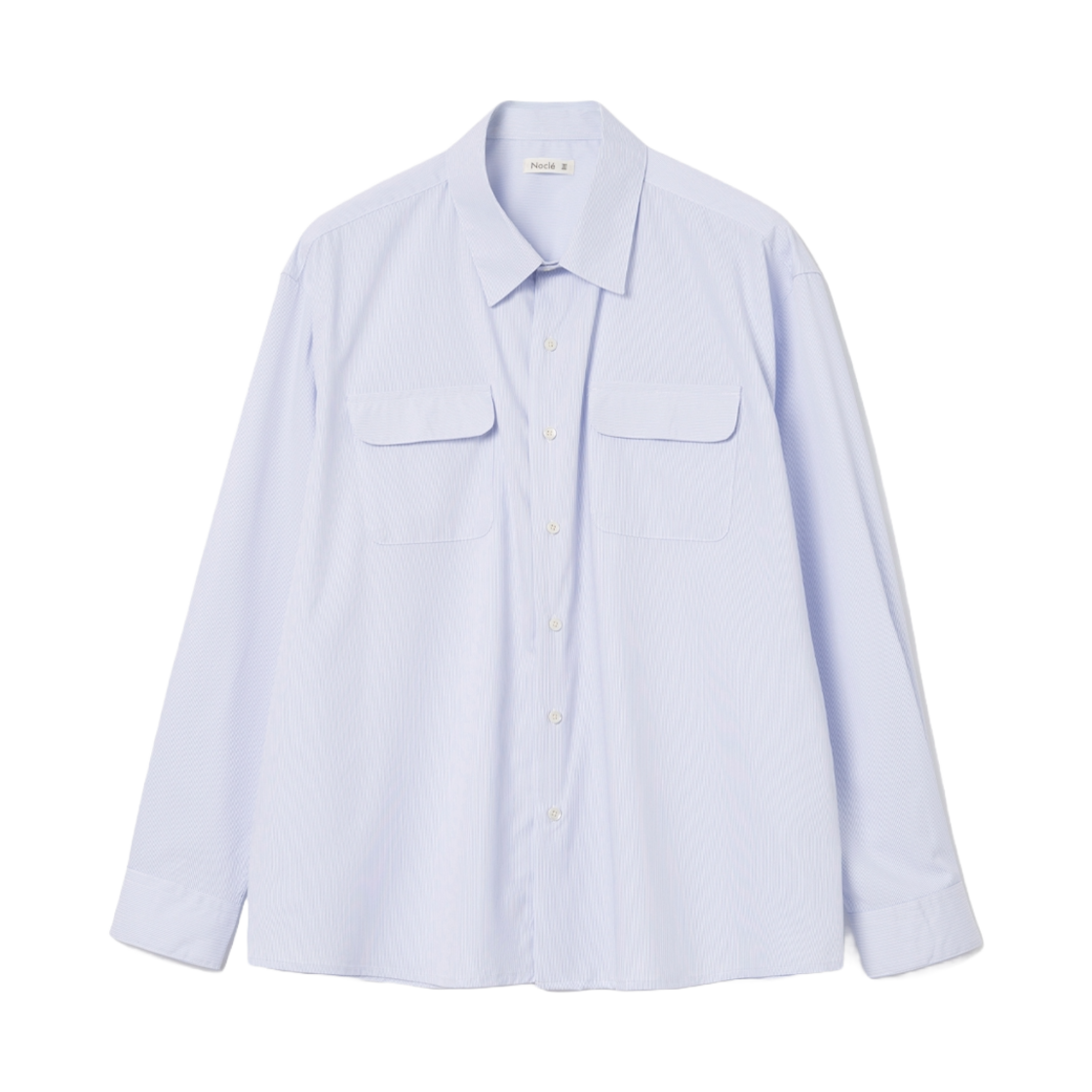 노클 노아 스트라이프 셔츠 블루(Nocle Noa Stripe Shirts Blue)
