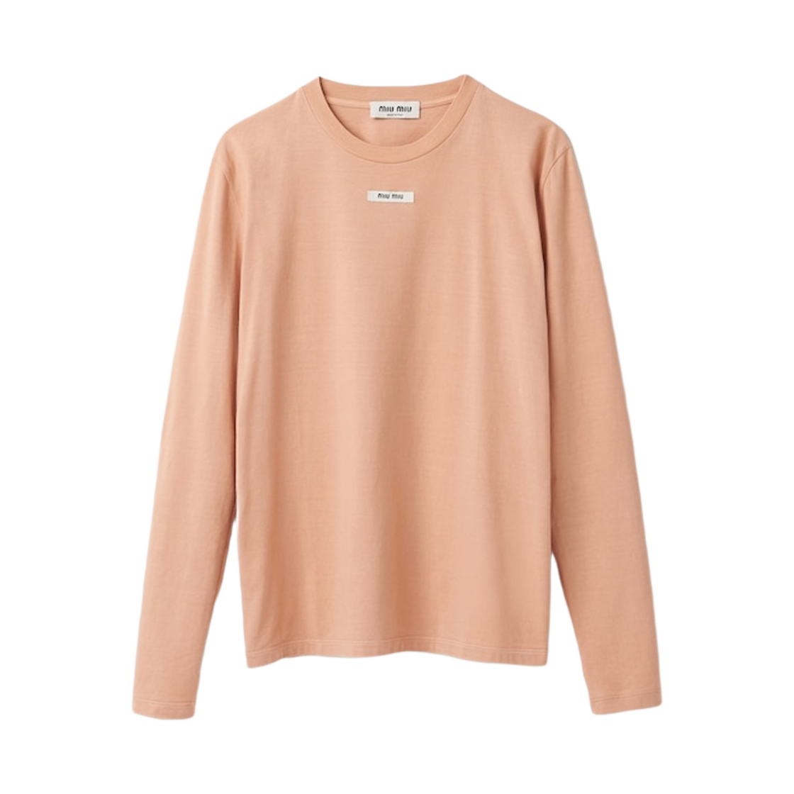 MJL963-1YXU-F0236 (W) Miu Miu Cotton T-Shirt Powder Pink