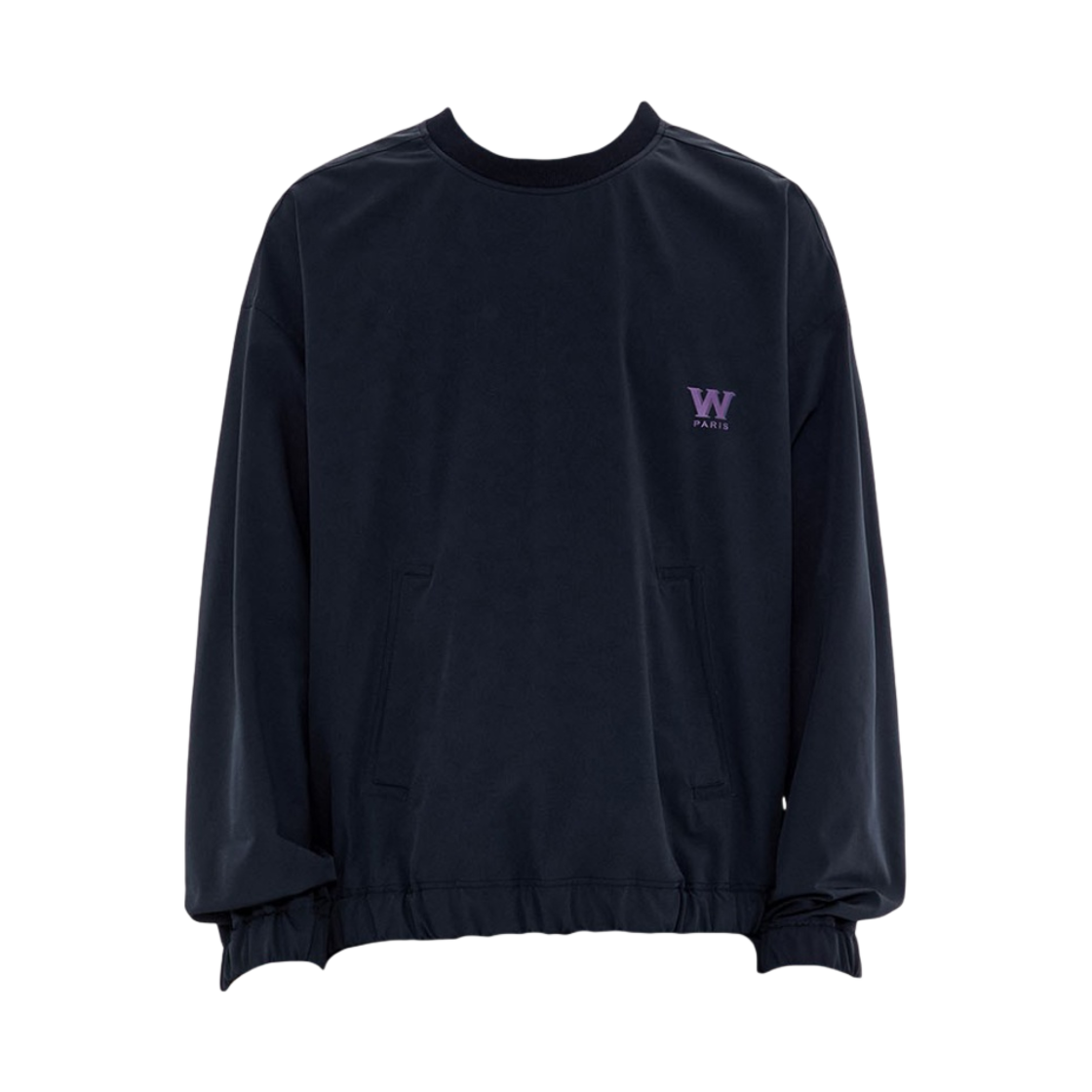 우영미 나일론 스트링 롱슬리브 백로고 티셔츠 네이비 - 23SS(Wooyoungmi Nylon String Long Sleeve Back Logo T-Shirt Navy - 23SS) - 2