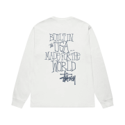 Stussy Built In USA Pigment Dyed LS T-Shirt Natural