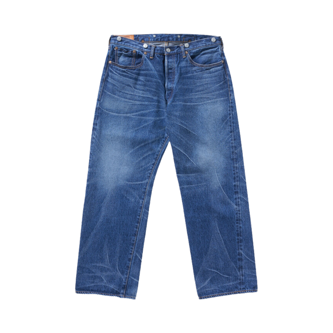 캡틴 선샤인 1930 스트레이트 데님 팬츠 인디고 빈티지 워시