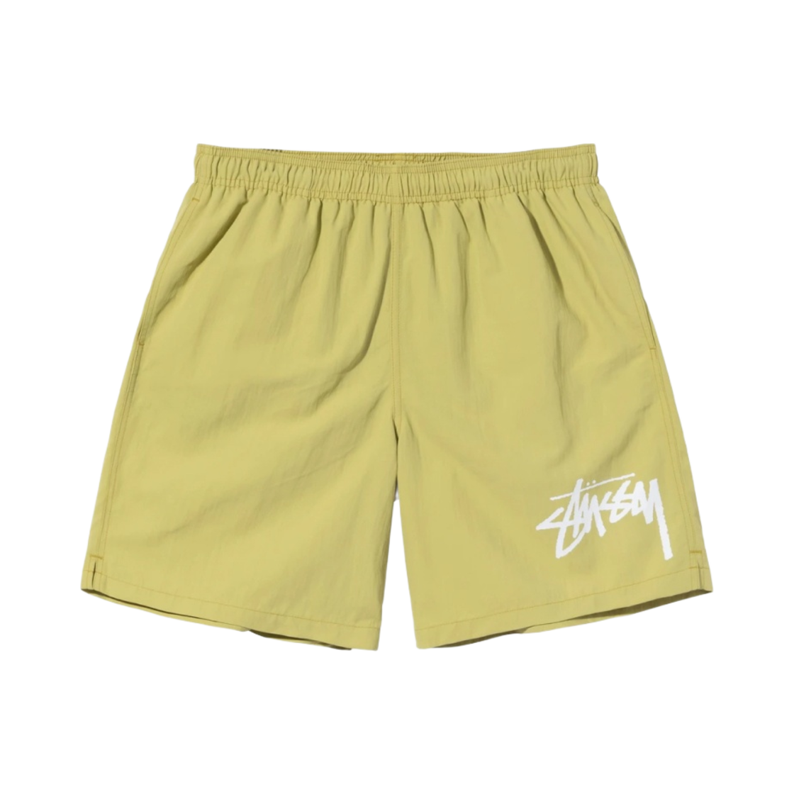 113142 Stussy Big Stock Water Shorts Lime - 대표 이미지 #1