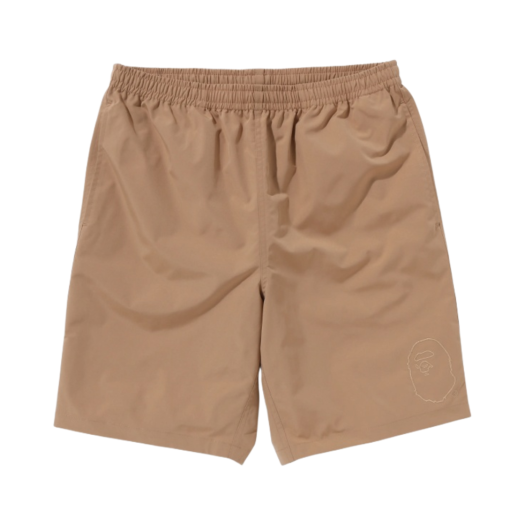 0ZXACM182001N BAPE Summer Bag Shorts Beige - 24SS