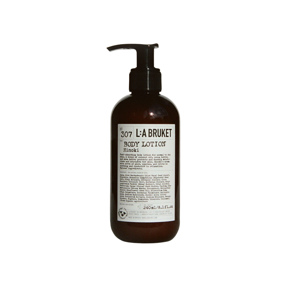 라부르켓 바디 로션 307 히노키 240ml(L:a Bruket Body Lotion 307 Hinoki 240ml)