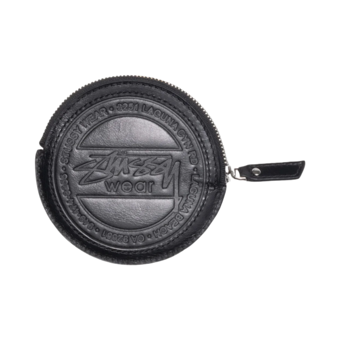 【STUSSY】25ss SURF DOT LEATHER POUCH Surf Dot Leather Pouch – Black | Accessories | Stüssy