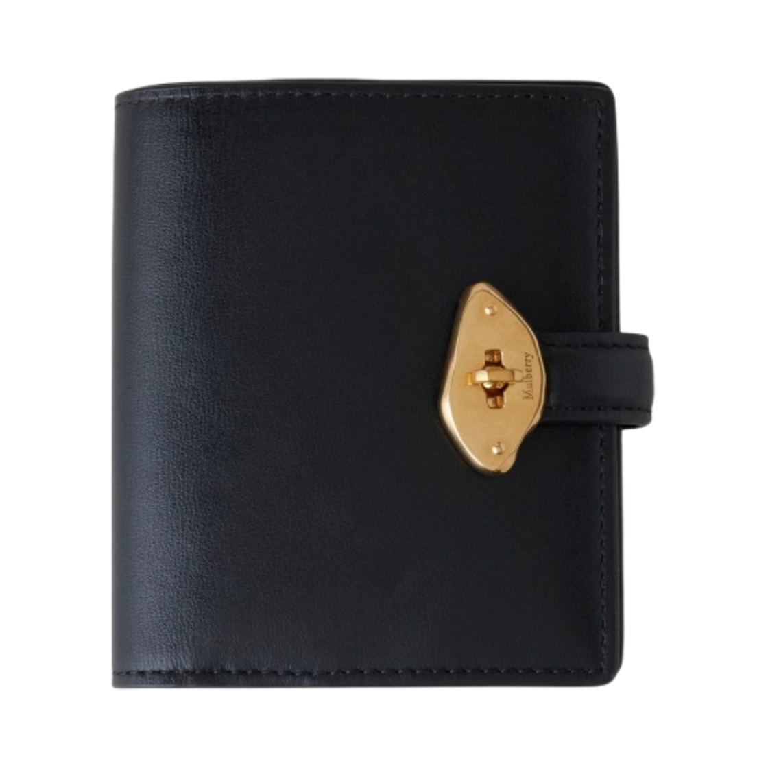 RL8065-615A100 Mulberry High Gloss Leather Lana Compact Wallet Black