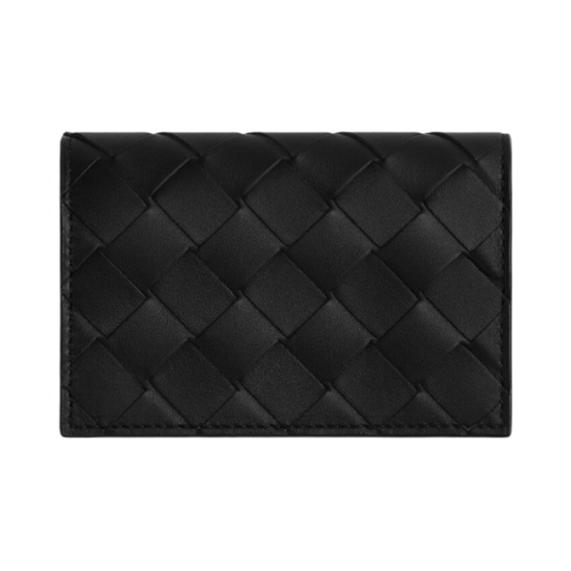 보테가 베네타 비즈니스 카드 케이스 블랙 레드스톤(Bottega Veneta Business Card Case Black Redstone) - 1