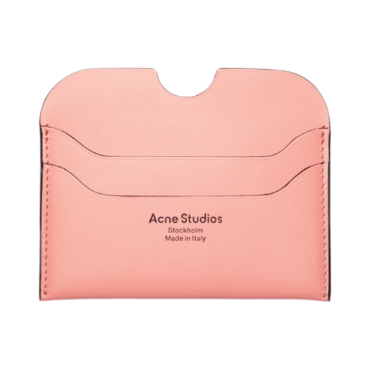 CG0193-AD2 Acne Studios Elmas Large Card Holder Salmon Pink