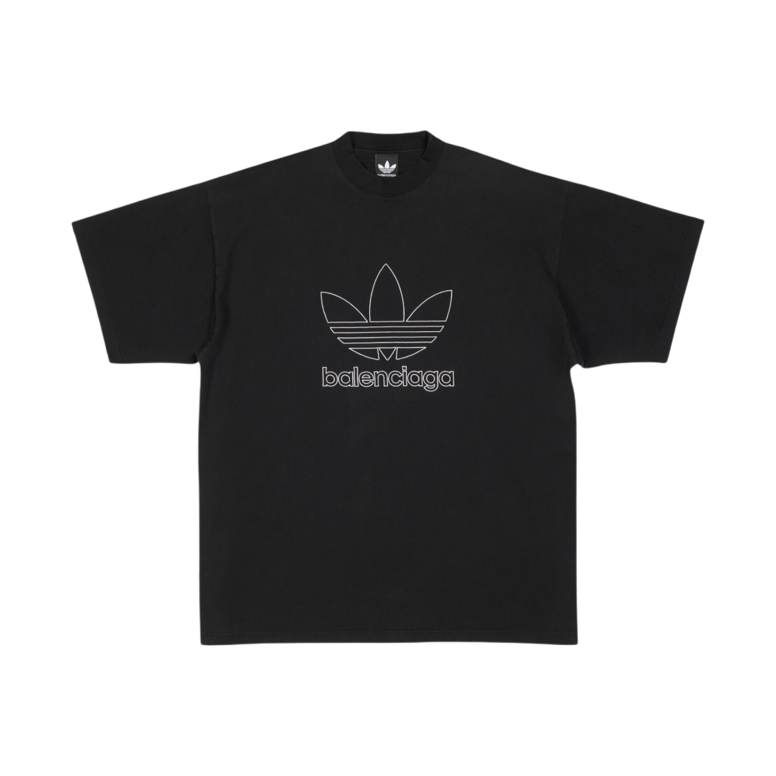 발렌시아가 x 아디다스 티셔츠 오버사이즈 블랙(Balenciaga x Adidas T-Shirt Oversized Black)