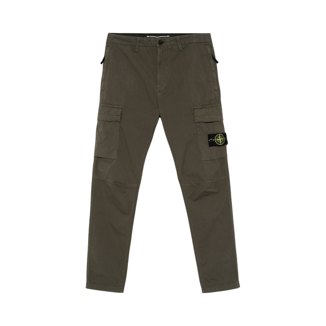 K1S1531003-04S0010-V0054 Stone Island 3100304 Supima Cotton Twill Stretch-TC Regular Tapered-Fit Cargo Pants Military Green - 25SS