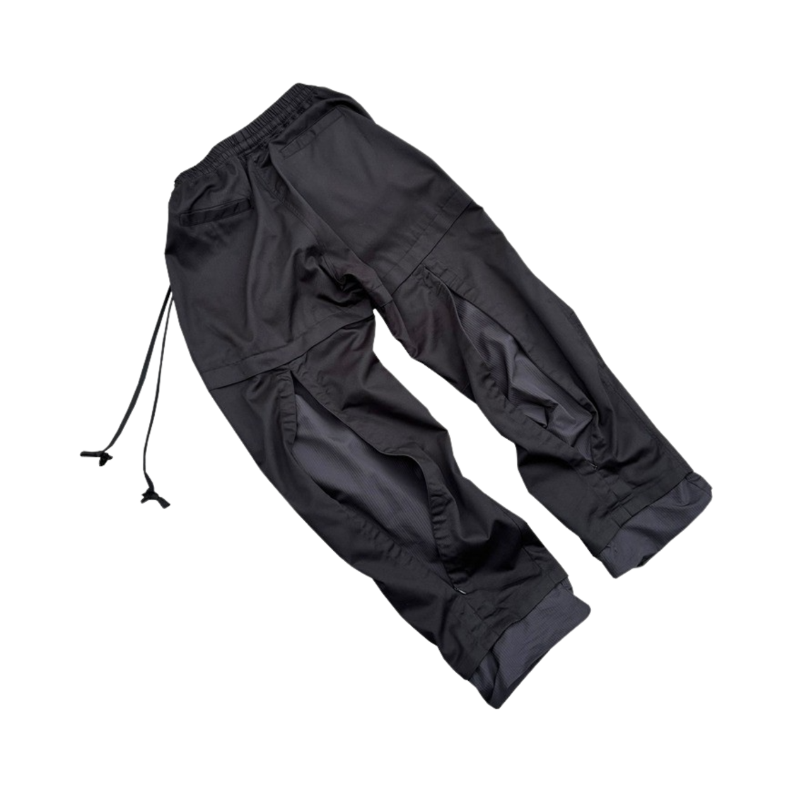 W041 Wapworks Office Back Slit Pants Black