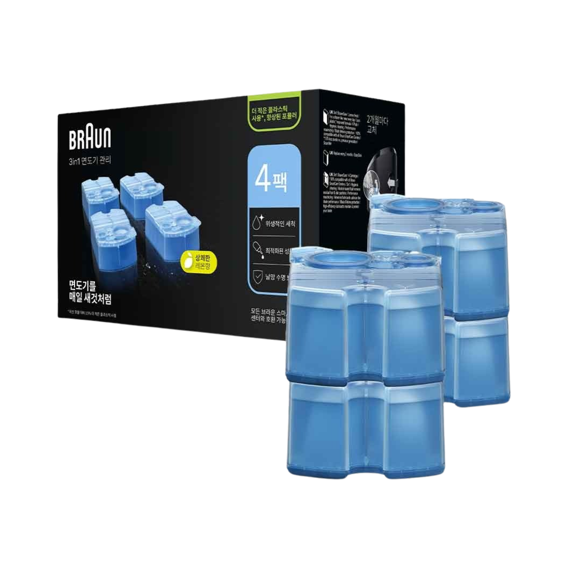 4987176177087 Braun Shaver 3 in 1 Clean & Renew Cartridge CCR4