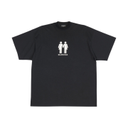 Balenciaga Pride 22 Oversized T-Shirt Black White