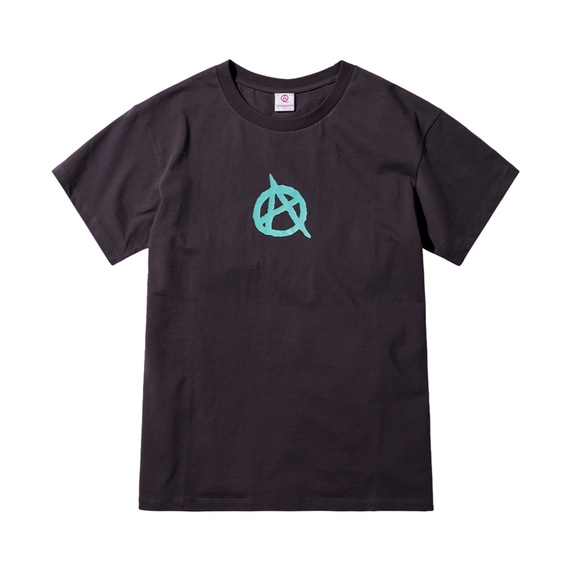 에이큐 아나키즘 로고 반팔 티셔츠 차콜(Aq Anarchism Logo T-shirt Charcoal)