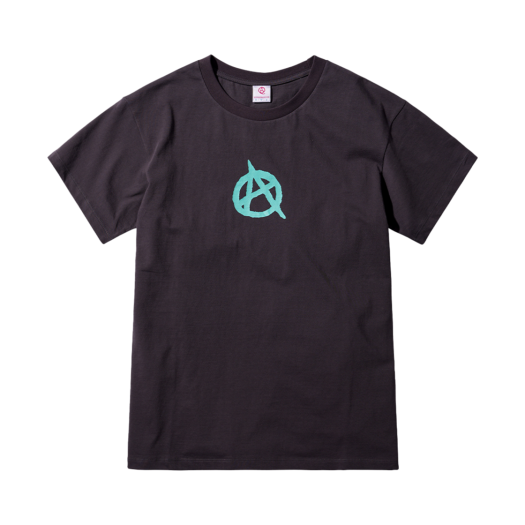 KSAQ23SSTS001CH Aq Anarchism Logo T-shirt Charcoal