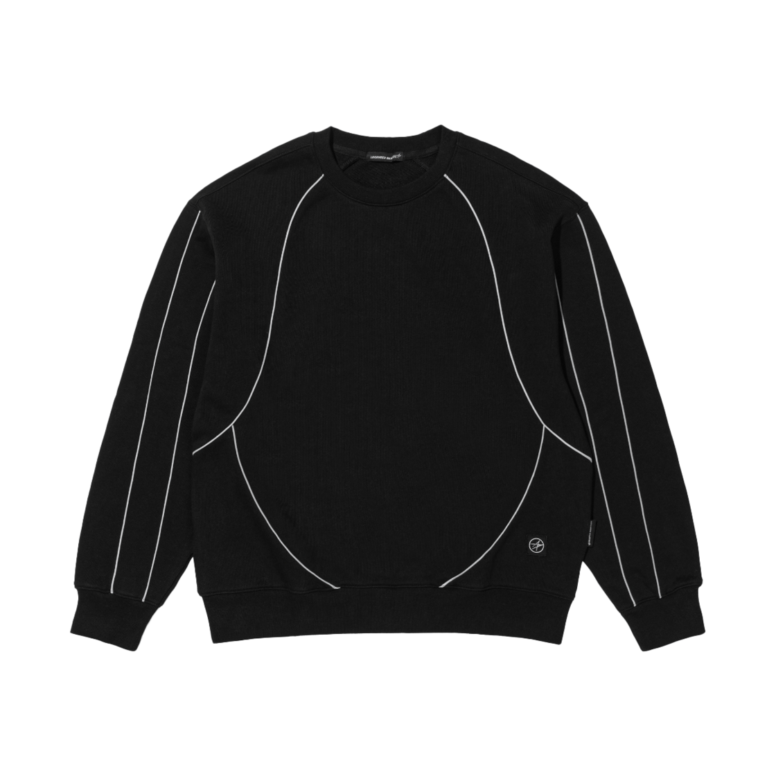 록히드마틴 LM 블로킹 리플렉티브 파이핑 크루넥 블랙(LOCKHEED MARTIN LM Blocking Reflective Piping Crew Neck Black) - 1