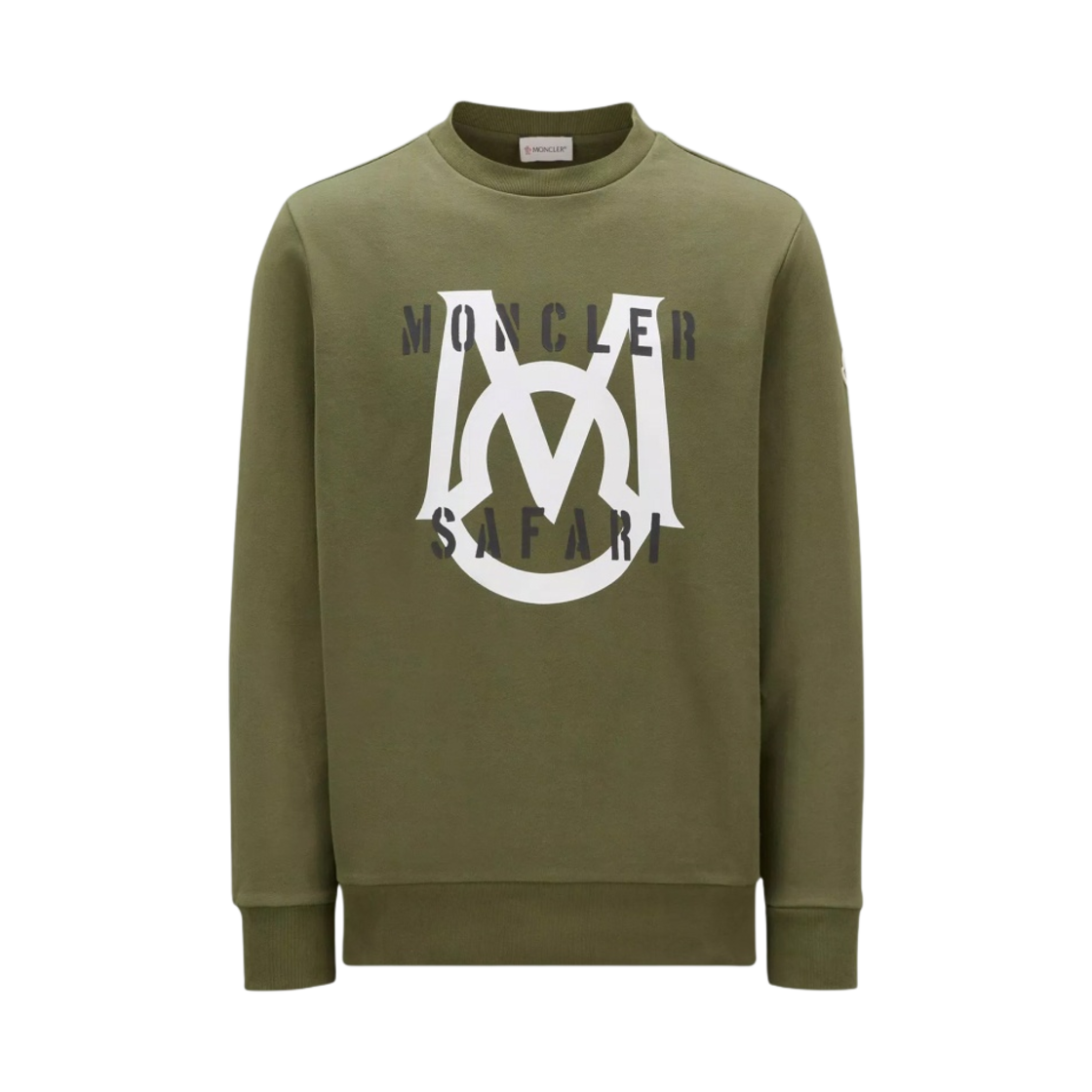몽클레르 로고 스웨트셔츠 올리브 그린 - 23SS(Moncler Logo Sweatshirt Olive Green - 23SS) - 1
