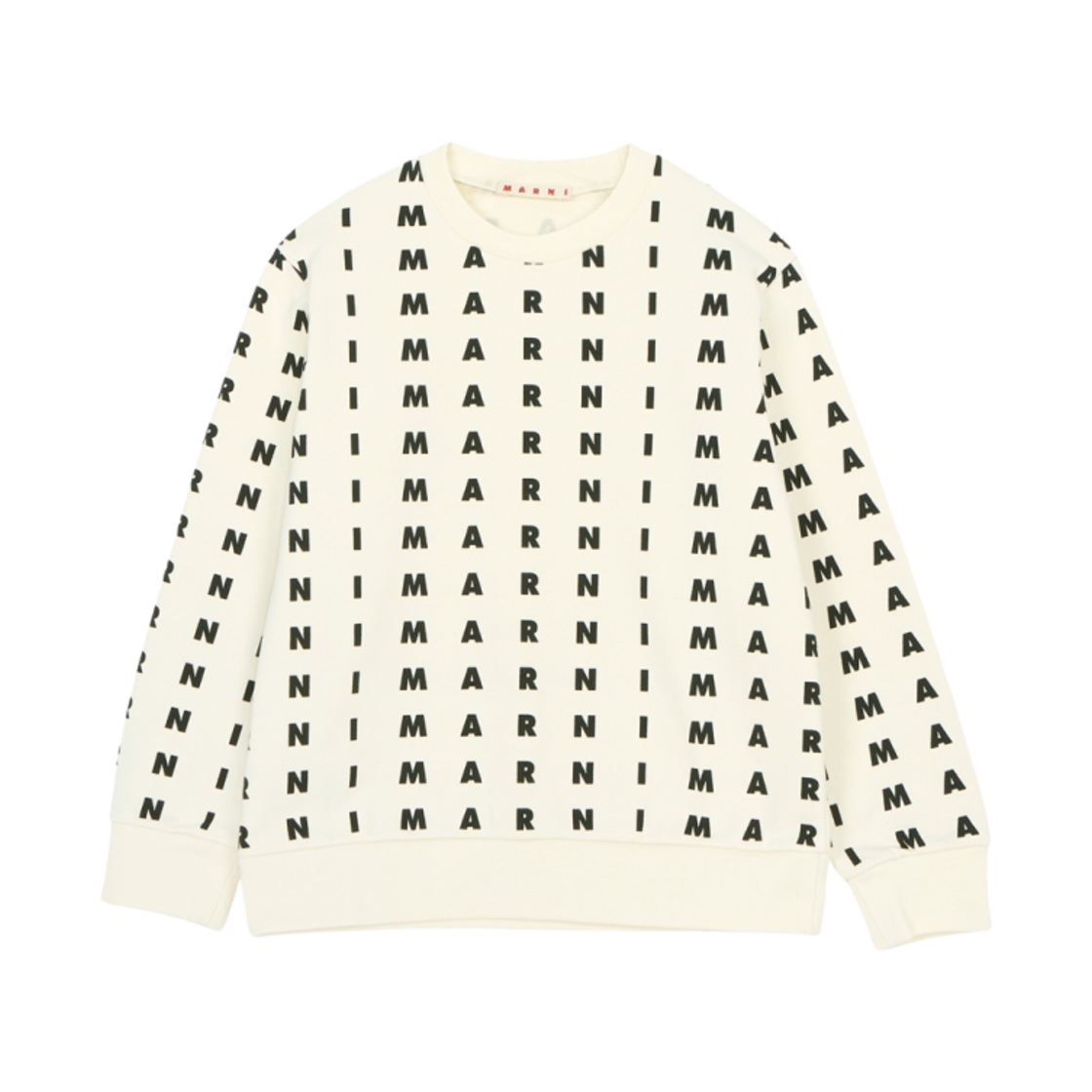 (키즈) 마르니 로고 스웨트셔츠 아이보리((Kids) Marni Logo Sweatshirt Ivory) - 1