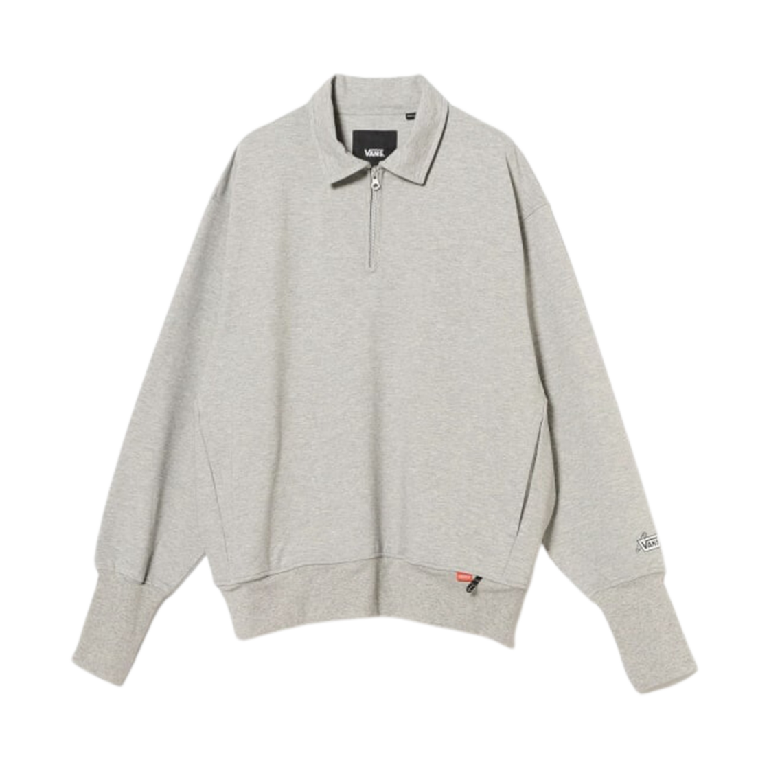 반스 x 빔즈 TDC 하프 집 스웨트셔츠 그레이 헤더(Vans x Beams TDC Half Zip Sweatshirt Grey Heather)