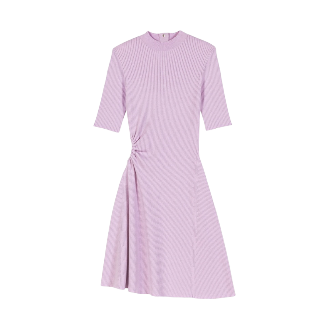 (W) 마쥬 모브 오픈워크 니트 드레스 파르마 바이올렛((W) Maje Mauve Openwork Knit Dress Parma Violet)