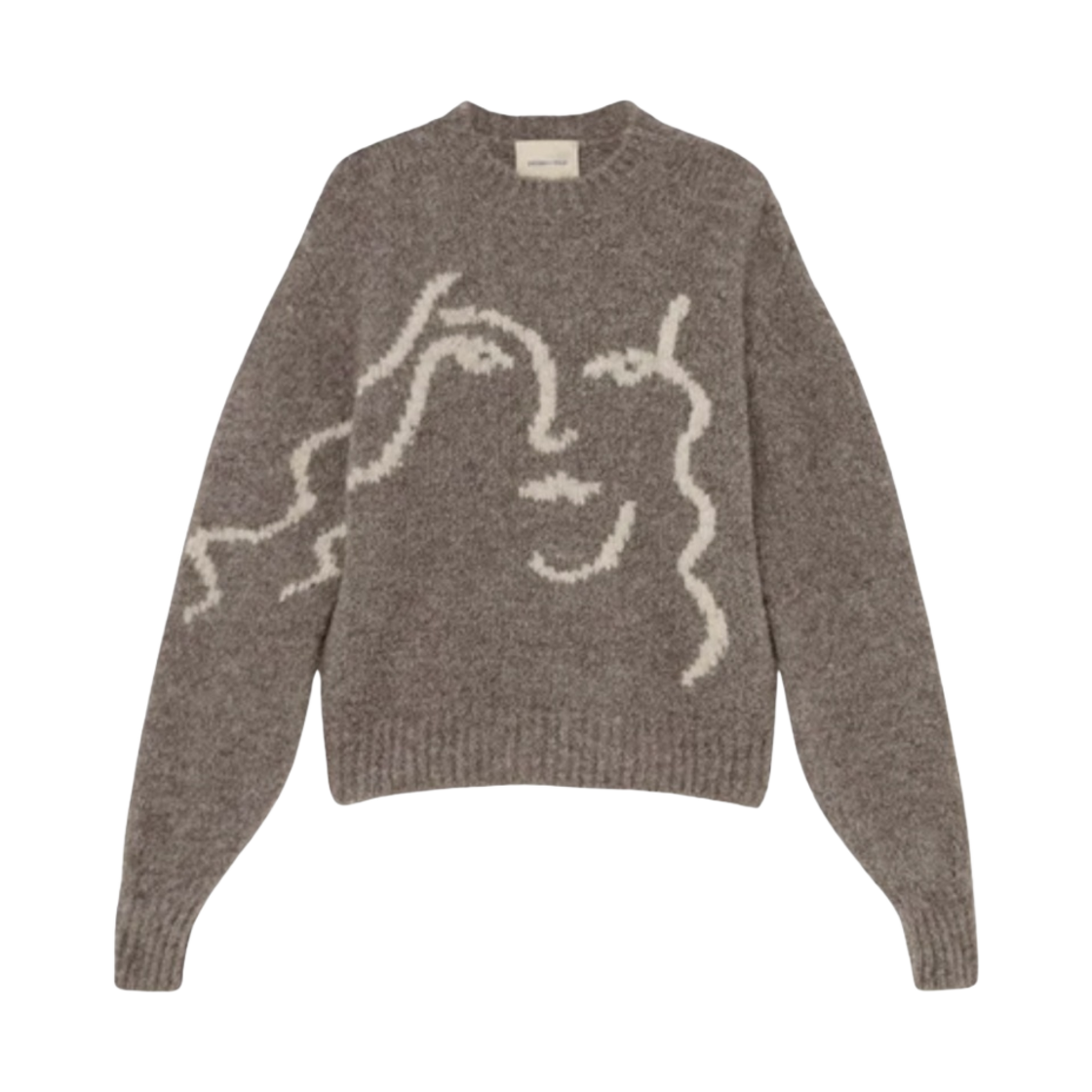 PKN020 (W) Paloma Wool Soft Knitted Anita Sweater Taupe
