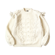 Kapital Wool Hand Knit Napoleon Sweater Kinari