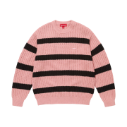 Supreme Loose Gauge Stripe Small Box Sweater Pink - 25SS