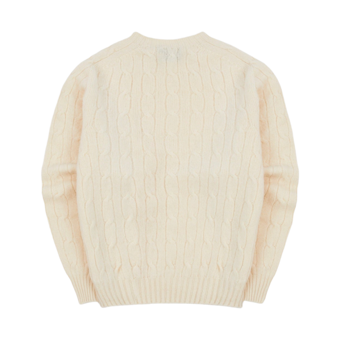 드레익스 브러쉬드 셰틀랜드 케이블 니트 크루넥 점퍼 에크루(Drake's Brushed Shetland Cable Knit Crew Neck Jumper Ecru) - 2