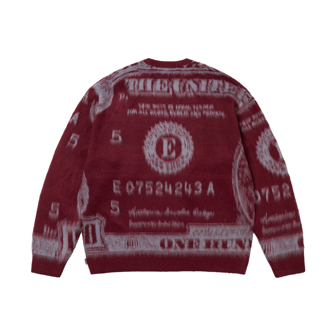 슈프림 머니 스웨터 버건디 - 25SS | Supreme | KREAM