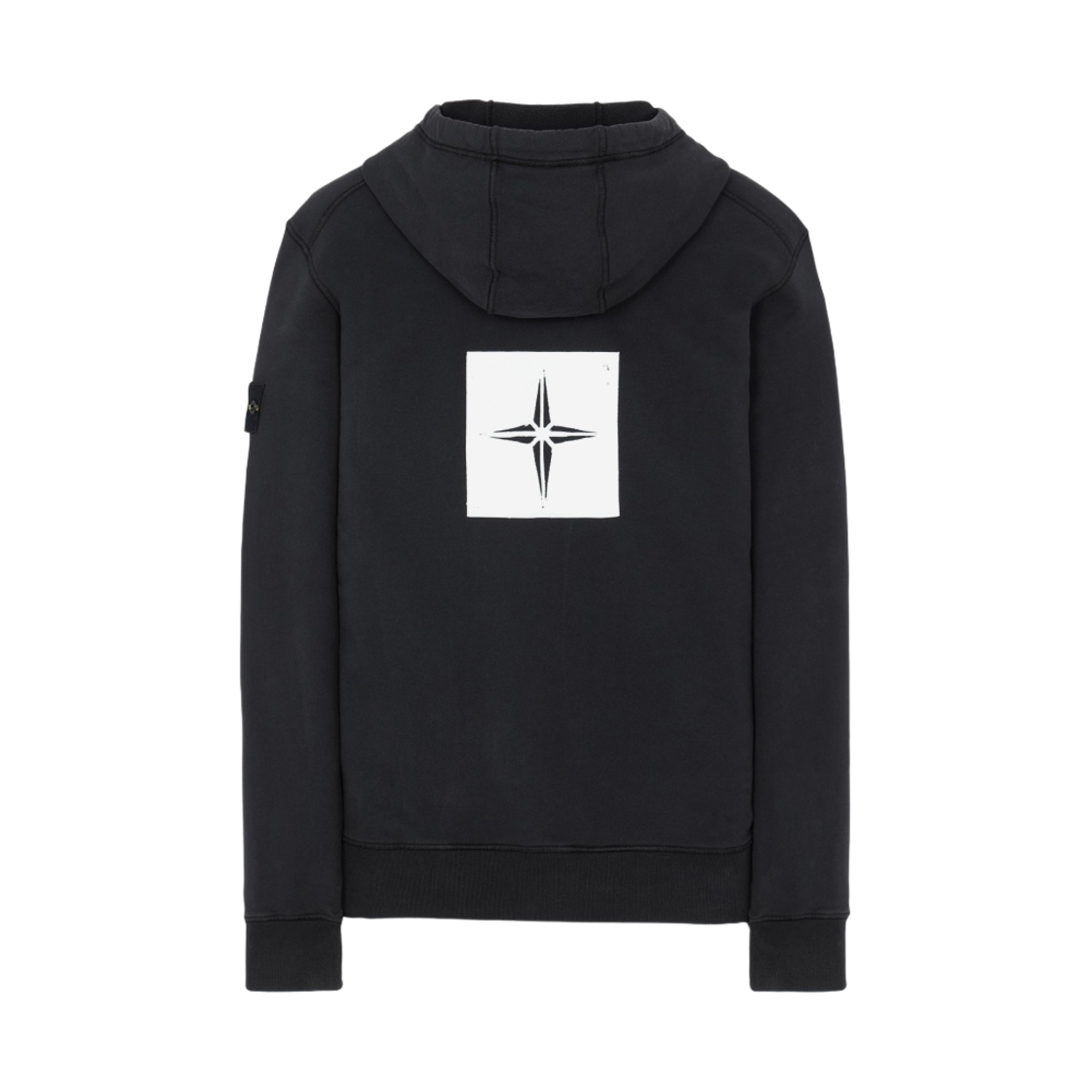 스톤 아일랜드 65894 스텐실 후드 스웨트셔츠 블랙 - 21SS(Stone Island 65894 Stencil Hooded Sweatshirt Black - 21SS) - 2