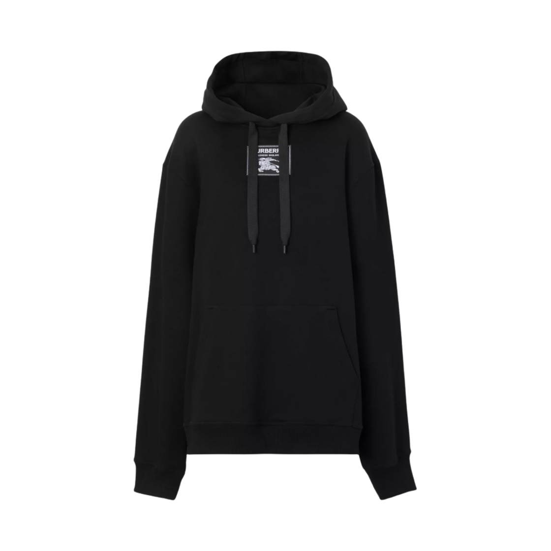 (W) 버버리 프로섬 라벨 코튼 후드 블랙((W) Burberry Prorsum Label Cotton Hoodie Black) - 1