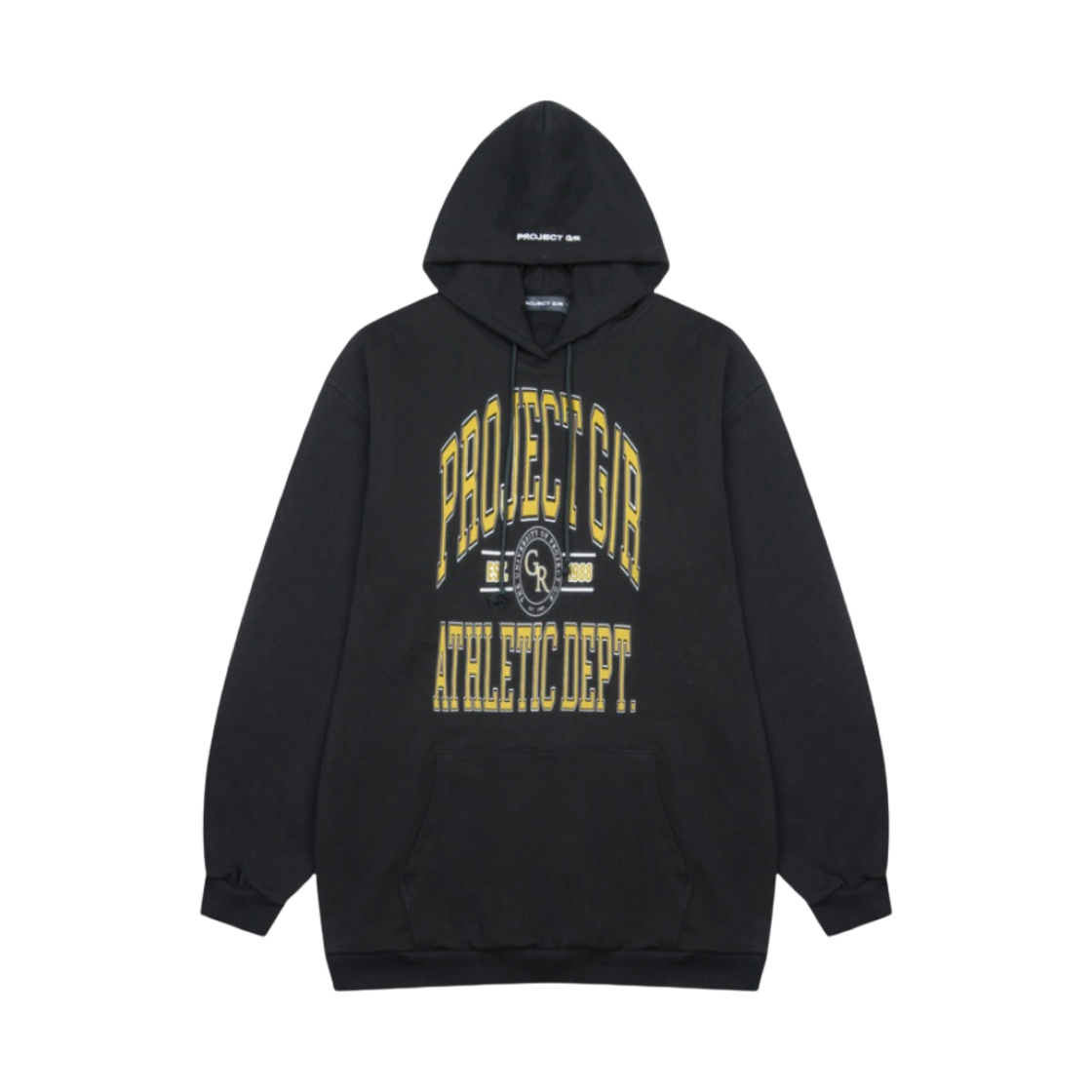 프로젝트 G/R 유니버시티 익스텐디드 후드 블랙(Project G/R University Extended Hoodie Black)