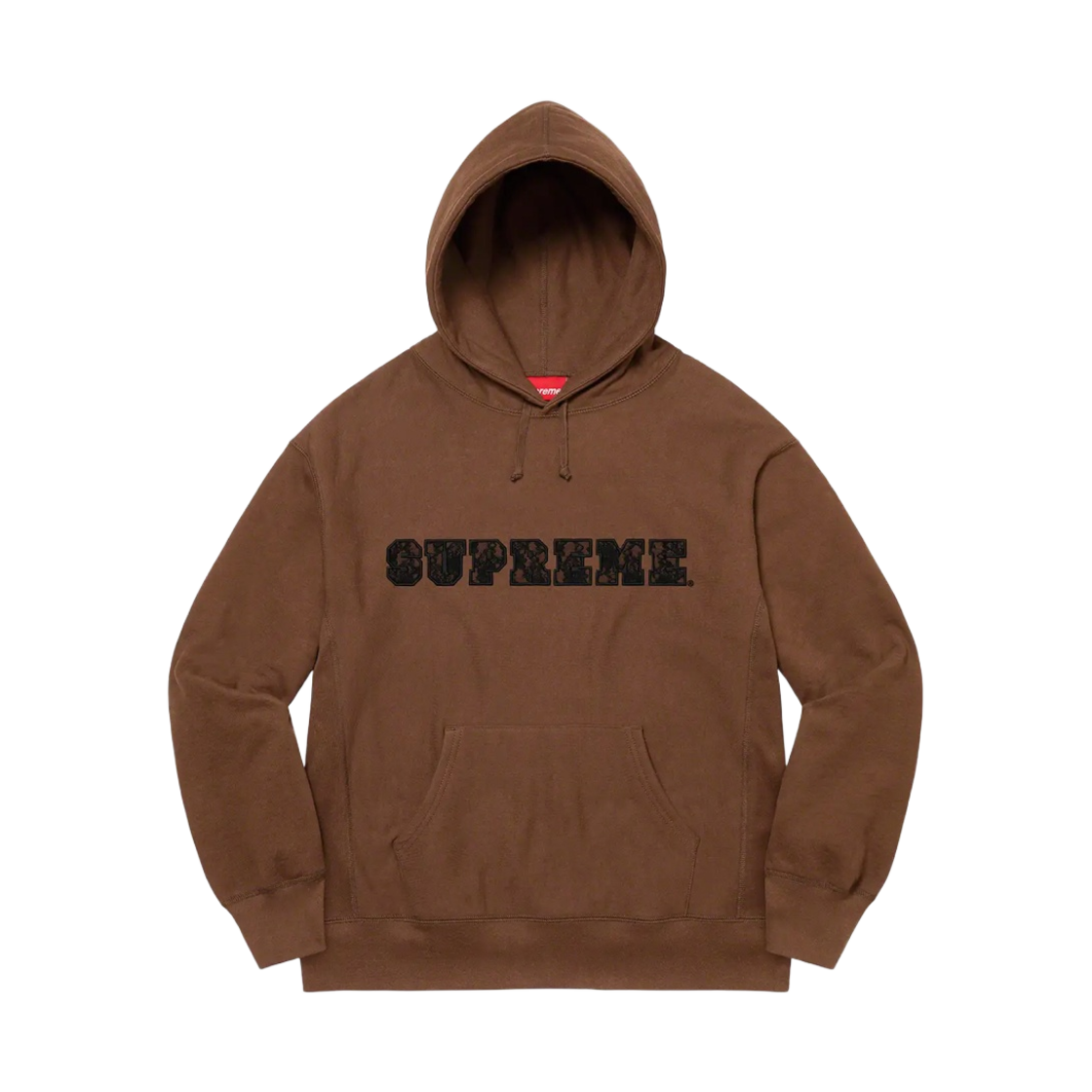 슈프림 레이스 후드 스웨트셔츠 다크 브라운 - 22SS