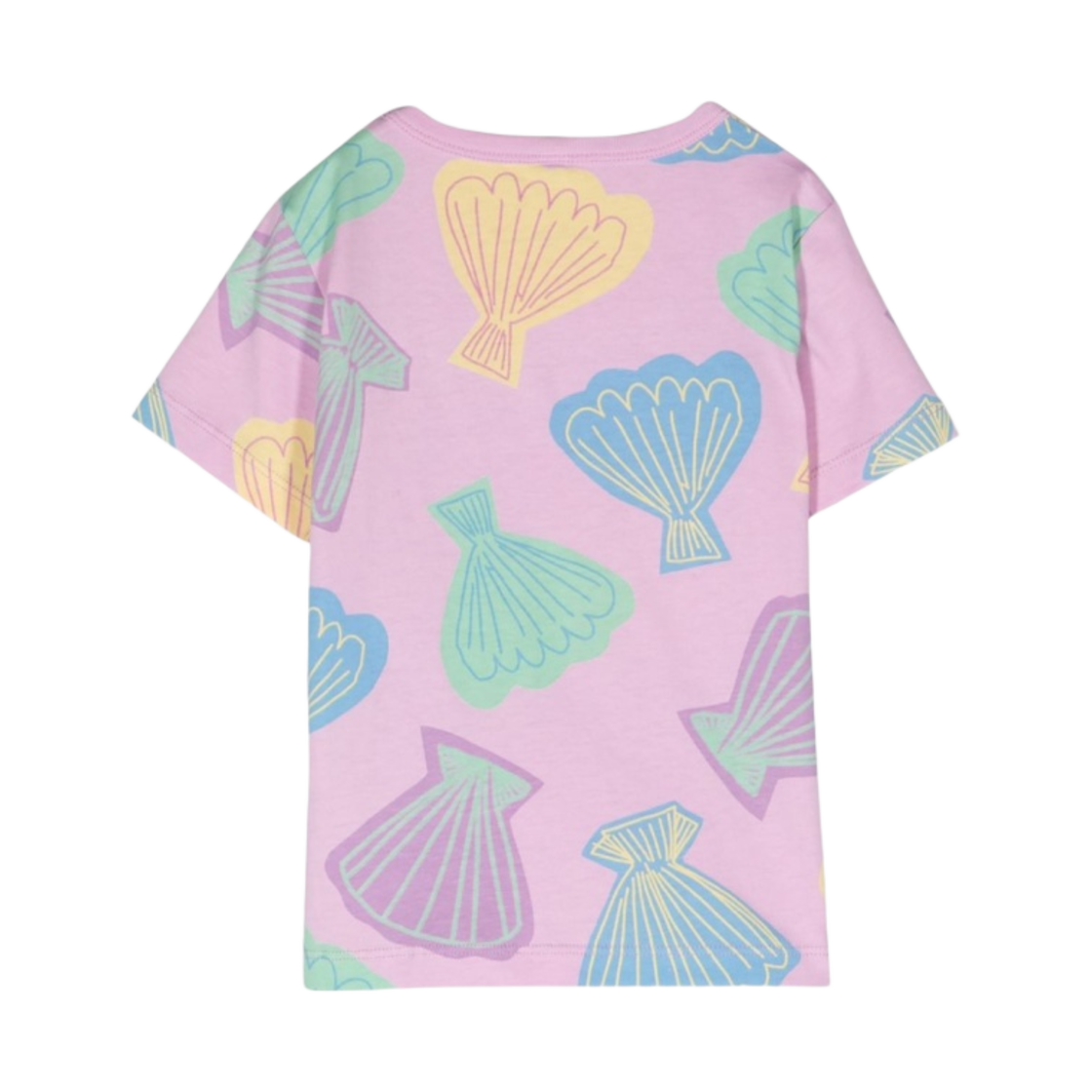 (키즈) 스텔라 맥카트니 씨쉘 프린트 코튼 티셔츠 라이트 핑크 멀티컬러((Kids) Stella McCartney Seashell Print Cotton T-Shirt Light Pink Multicolour) - 2
