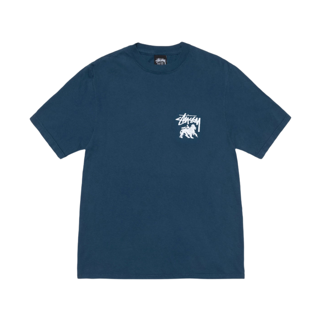 스투시 라스타 라이언 피그먼트 다이드 티셔츠 블랙 | Stussy